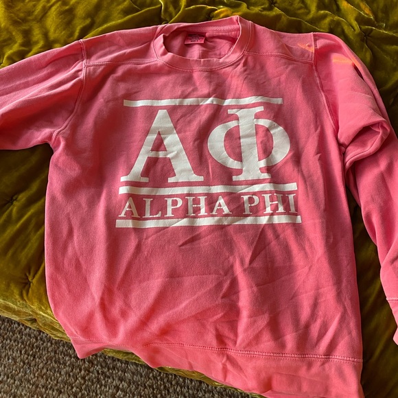 ALPHA PHI COMFORT COLORS SWEATSHIRT - Picture 1 of 3